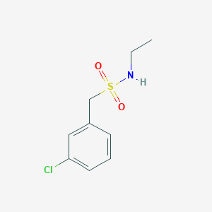 molecular formula C9H12ClNO2S B4566629 1-(3-chlorophenyl)-N-ethylmethanesulfonamide 