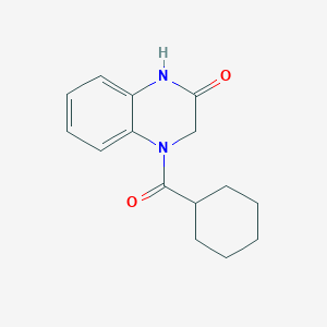 4-CYCLOHEXANECARBONYL-1,2,3,4-TETRAHYDROQUINOXALIN-2-ONE