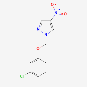 1-((3-Chlorophenoxy)methyl)-4-nitro-1H-pyrazole