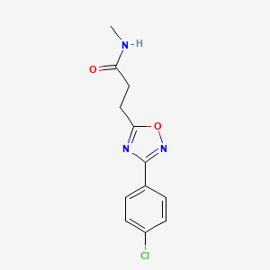 3-[3-(4-chlorophenyl)-1,2,4-oxadiazol-5-yl]-N-methylpropanamide