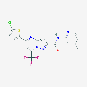 5-(5-chlorothiophen-2-yl)-N-(4-methylpyridin-2-yl)-7-(trifluoromethyl)pyrazolo[1,5-a]pyrimidine-2-carboxamide