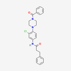 N-[4-(4-benzoylpiperazin-1-yl)-3-chlorophenyl]-3-phenylpropanamide