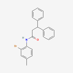 N-(2-bromo-4-methylphenyl)-3,3-diphenylpropanamide