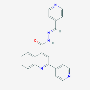 molecular formula C21H15N5O B456670 2-(4-pyridinyl)-N'-(4-pyridinylmethylene)-4-quinolinecarbohydrazide 