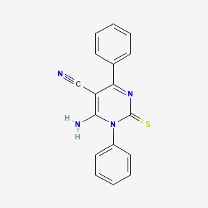 6-amino-1,4-diphenyl-2-thioxo-1,2-dihydro-5-pyrimidinecarbonitrile