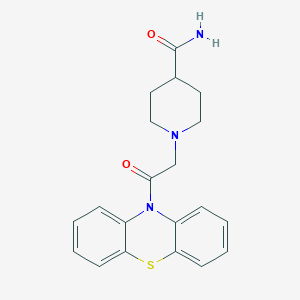 1-[2-oxo-2-(10H-phenothiazin-10-yl)ethyl]piperidine-4-carboxamide