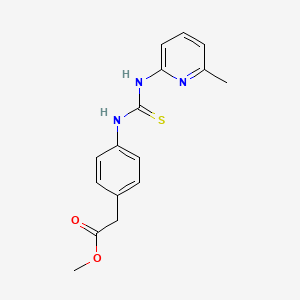 Methyl (4-{[(6-methylpyridin-2-yl)carbamothioyl]amino}phenyl)acetate