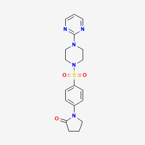 1-(4-{[4-(2-pyrimidinyl)-1-piperazinyl]sulfonyl}phenyl)-2-pyrrolidinone