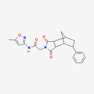 2-(1,3-dioxo-5-phenyloctahydro-2H-4,7-methanoisoindol-2-yl)-N-(5-methyl-1,2-oxazol-3-yl)acetamide