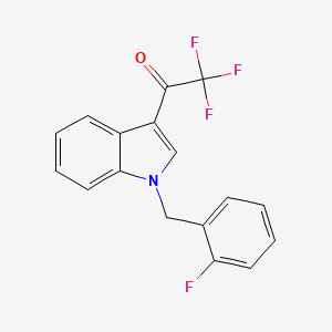 2,2,2-TRIFLUORO-1-{1-[(2-FLUOROPHENYL)METHYL]-1H-INDOL-3-YL}ETHAN-1-ONE