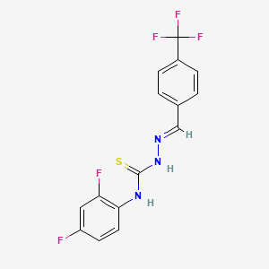 4-(trifluoromethyl)benzaldehyde N-(2,4-difluorophenyl)thiosemicarbazone