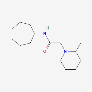 N-cycloheptyl-2-(2-methyl-1-piperidinyl)acetamide