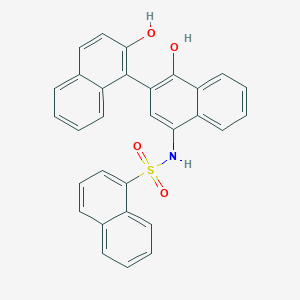 N-[4-hydroxy-3-(2-hydroxynaphthalen-1-yl)naphthalen-1-yl]naphthalene-1-sulfonamide