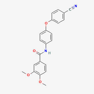 N-[4-(4-cyanophenoxy)phenyl]-3,4-dimethoxybenzamide