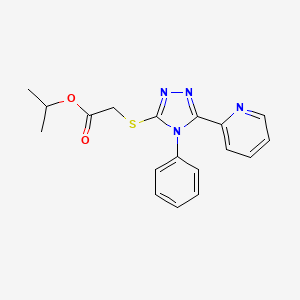 isopropyl {[4-phenyl-5-(2-pyridinyl)-4H-1,2,4-triazol-3-yl]thio}acetate