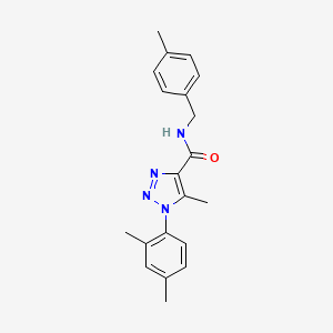 molecular formula C20H22N4O B4566958 1-(2,4-dimethylphenyl)-5-methyl-N-(4-methylbenzyl)-1H-1,2,3-triazole-4-carboxamide 