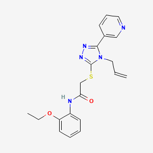 N-(2-ethoxyphenyl)-2-{[4-(prop-2-en-1-yl)-5-(pyridin-3-yl)-4H-1,2,4-triazol-3-yl]sulfanyl}acetamide