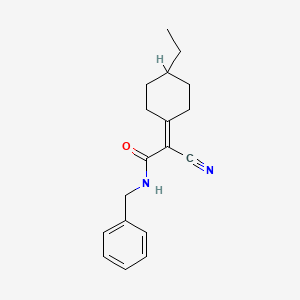 molecular formula C18H22N2O B4566994 N-benzyl-2-cyano-2-(4-ethylcyclohexylidene)acetamide 