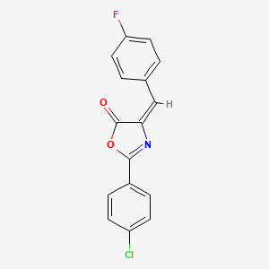 (4E)-2-(4-chlorophenyl)-4-(4-fluorobenzylidene)-1,3-oxazol-5(4H)-one