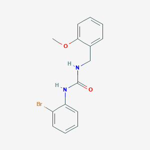 molecular formula C15H15BrN2O2 B4567039 N-(2-bromophenyl)-N'-(2-methoxybenzyl)urea 