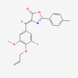 4-[4-(allyloxy)-3-iodo-5-methoxybenzylidene]-2-(4-methylphenyl)-1,3-oxazol-5(4H)-one