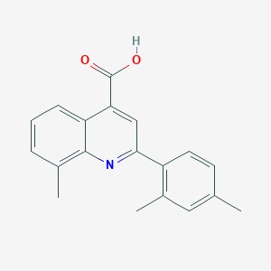 molecular formula C19H17NO2 B456708 2-(2,4-Dimethylphenyl)-8-methylquinoline-4-carboxylic acid CAS No. 522596-44-7
