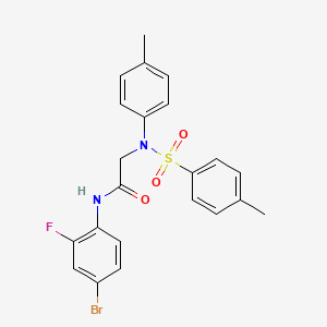 N~1~-(4-bromo-2-fluorophenyl)-N~2~-(4-methylphenyl)-N~2~-[(4-methylphenyl)sulfonyl]glycinamide