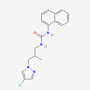 N-[3-(4-CHLORO-1H-PYRAZOL-1-YL)-2-METHYLPROPYL]-N'-(1-NAPHTHYL)UREA