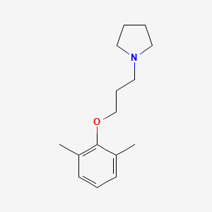 molecular formula C15H23NO B4567114 1-[3-(2,6-dimethylphenoxy)propyl]pyrrolidine 