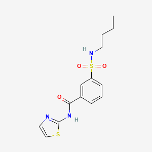 3-(butylsulfamoyl)-N-(1,3-thiazol-2-yl)benzamide