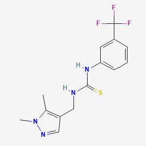 N-[(1,5-dimethyl-1H-pyrazol-4-yl)methyl]-N'-[3-(trifluoromethyl)phenyl]thiourea