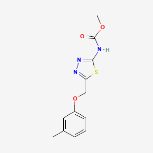 methyl {5-[(3-methylphenoxy)methyl]-1,3,4-thiadiazol-2-yl}carbamate