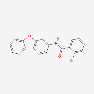 molecular formula C19H12BrNO2 B4567224 2-bromo-N-dibenzofuran-3-ylbenzamide 