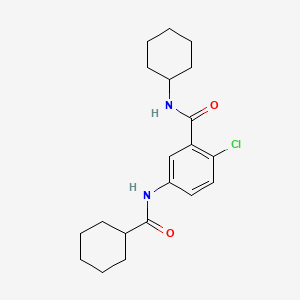 2-chloro-N-cyclohexyl-5-[(cyclohexylcarbonyl)amino]benzamide