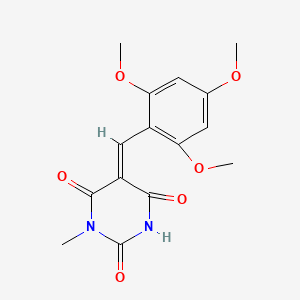 1-methyl-5-(2,4,6-trimethoxybenzylidene)-2,4,6(1H,3H,5H)-pyrimidinetrione