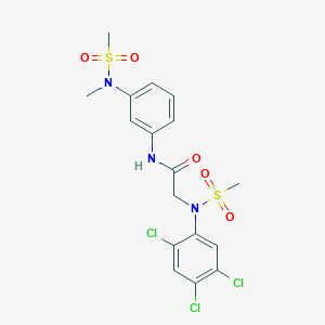 N~1~-{3-[methyl(methylsulfonyl)amino]phenyl}-N~2~-(methylsulfonyl)-N~2~-(2,4,5-trichlorophenyl)glycinamide