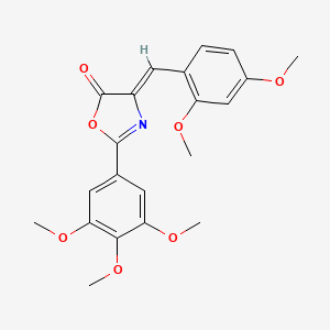 (4Z)-4-[(2,4-DIMETHOXYPHENYL)METHYLIDENE]-2-(3,4,5-TRIMETHOXYPHENYL)-4,5-DIHYDRO-1,3-OXAZOL-5-ONE