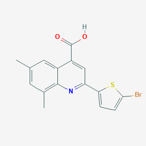 2-(5-Bromo-2-thienyl)-6,8-dimethyl-4-quinolinecarboxylic acid