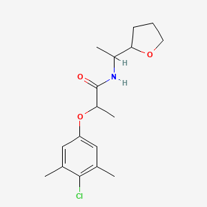 2-(4-chloro-3,5-dimethylphenoxy)-N-[1-(tetrahydrofuran-2-yl)ethyl]propanamide