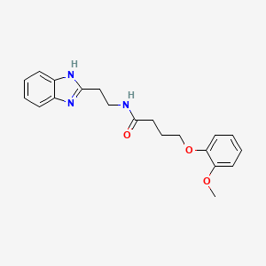 N-[2-(1H-benzimidazol-2-yl)ethyl]-4-(2-methoxyphenoxy)butanamide