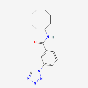 N-cyclooctyl-3-(1H-tetrazol-1-yl)benzamide