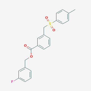 3-fluorobenzyl 3-{[(4-methylphenyl)sulfonyl]methyl}benzoate