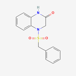 4-PHENYLMETHANESULFONYL-1,2,3,4-TETRAHYDROQUINOXALIN-2-ONE