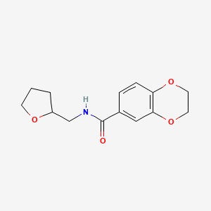 N-(tetrahydro-2-furanylmethyl)-2,3-dihydro-1,4-benzodioxine-6-carboxamide