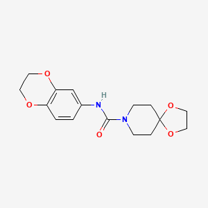 N-(2,3-dihydro-1,4-benzodioxin-6-yl)-1,4-dioxa-8-azaspiro[4.5]decane-8-carboxamide