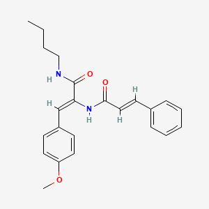 (Z)-N-butyl-3-(4-methoxyphenyl)-2-[[(E)-3-phenylprop-2-enoyl]amino]prop-2-enamide