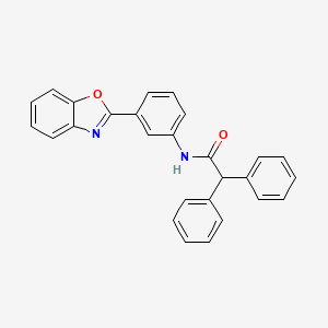 N-[3-(1,3-benzoxazol-2-yl)phenyl]-2,2-diphenylacetamide