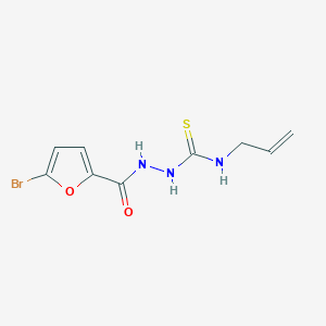 molecular formula C9H10BrN3O2S B456756 N-allyl-2-(5-bromo-2-furoyl)hydrazinecarbothioamide 