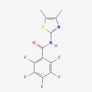 N-(4,5-dimethyl-1,3-thiazol-2-yl)-2,3,4,5,6-pentafluorobenzamide