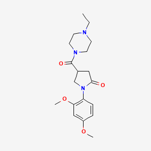 1-(2,4-Dimethoxyphenyl)-4-[(4-ethylpiperazin-1-yl)carbonyl]pyrrolidin-2-one